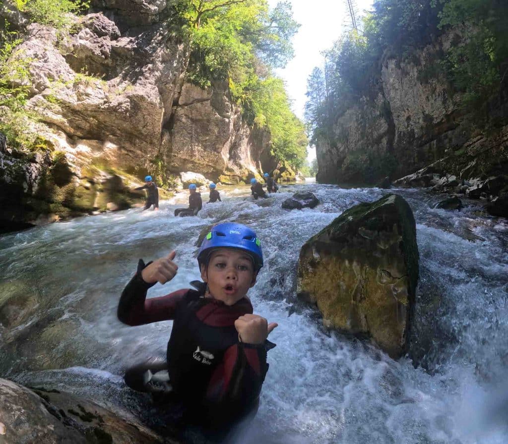 canyoning en famille Rhône-Alpes