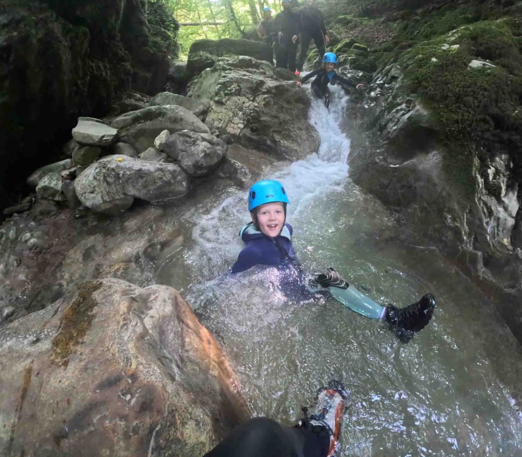 canyoning famille Rhône-Alpes