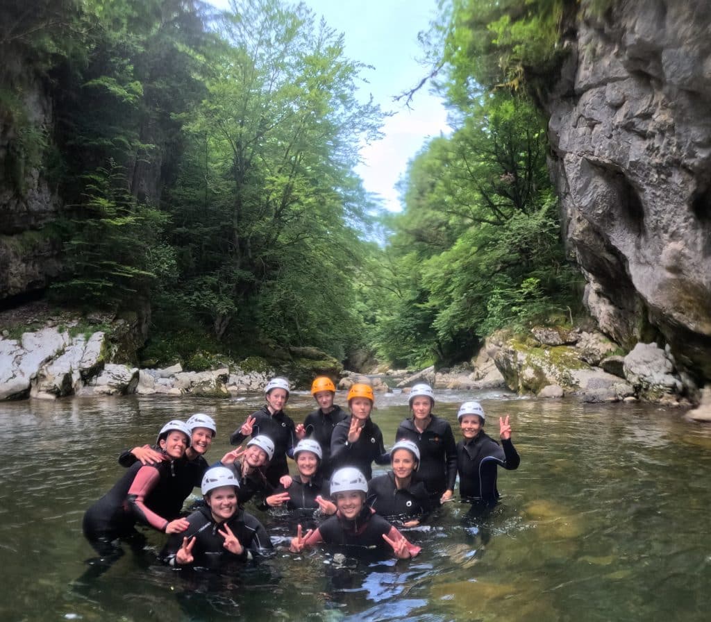 canyoning EVJF Rhône-Alpes