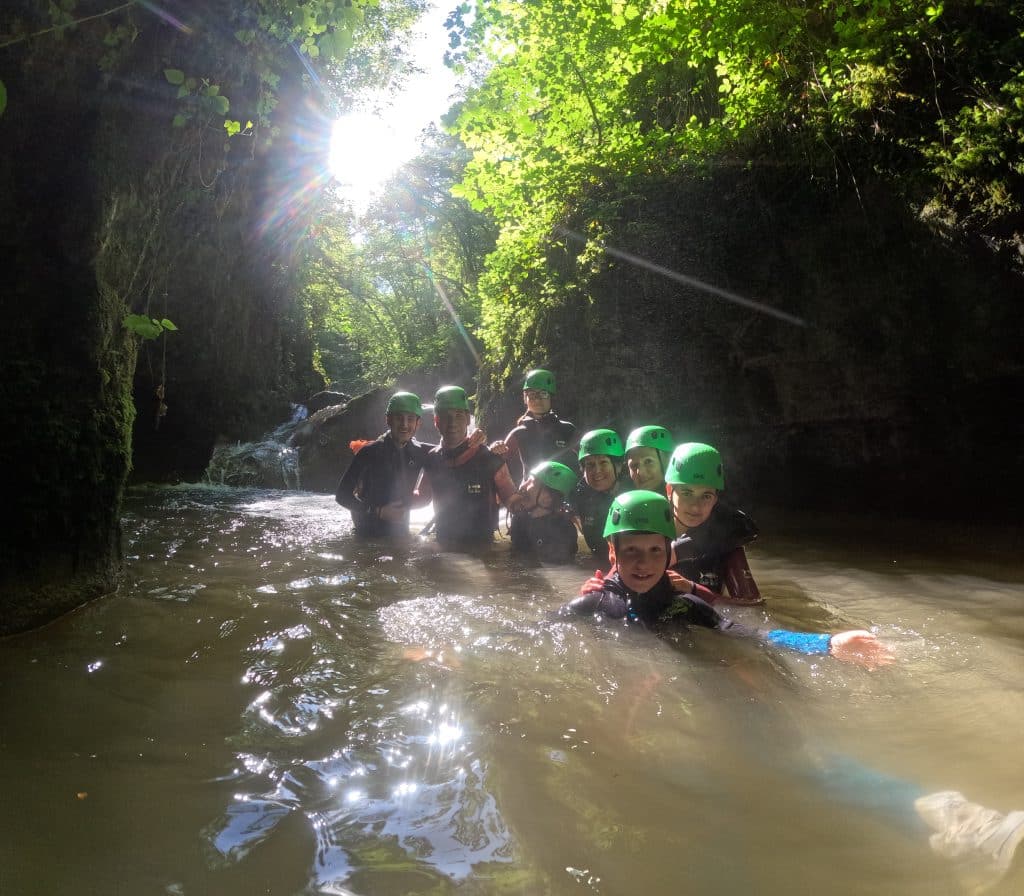 canyoning en famille Rhône-Alpes